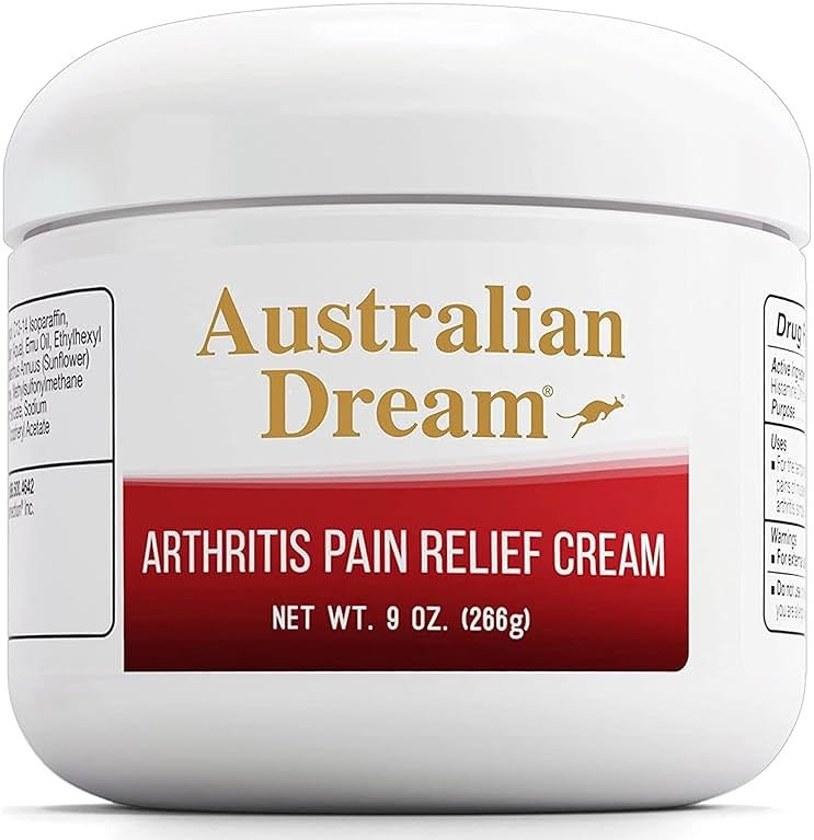 Australian Dream Arthritis Pain Relief Cream - Soothing & Non-Greasy - Powerful Topical Arthritis Pain Relief - Good for Muscle Aches or Joints - 9 oz Jar - Product Image