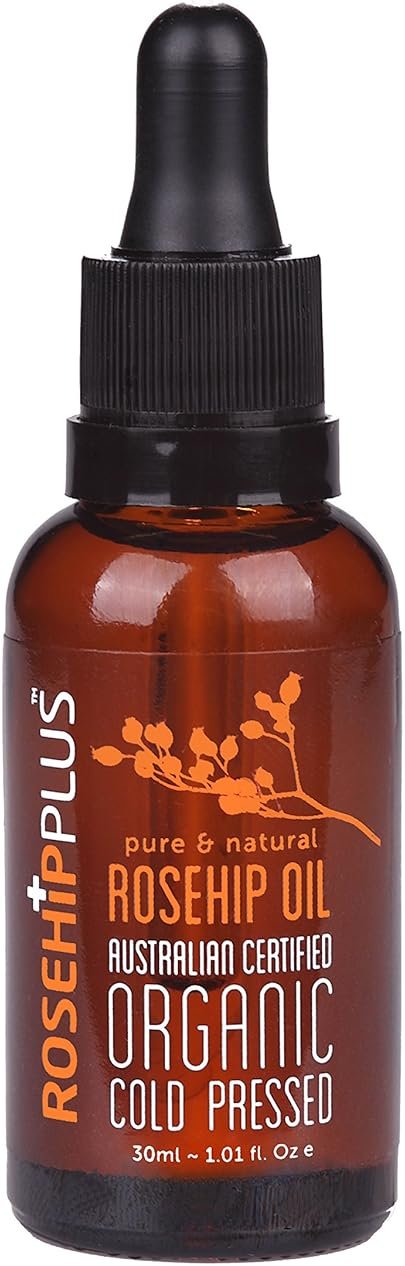 Rosehip Plus Oil Austrlian Certifed Organic Cold Pressed Pure & Natural Rosehip Oil 1.01 Fl Oz - Product Image