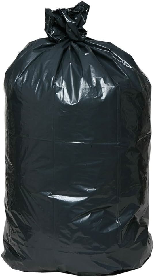 AEP 0232359 X Heavy Duty Can Liner, 45 Gallon, 1.25 ml, Black (Pack of 100) - Product Image