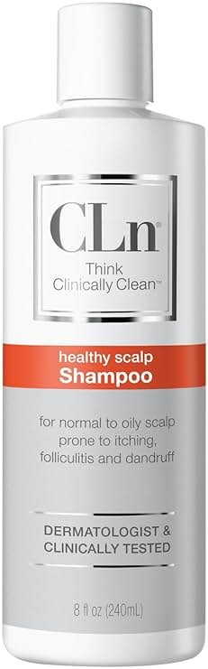 CLn® Shampoo - Clarifying Formula with Salicylic Acid, For Normal to Oily Scalp Prone to Folliculitis, Dandruff, Itchy & Flaky Scalp, Fragrance-Free & Paraben-Free, 8 fl. oz. - Product Image
