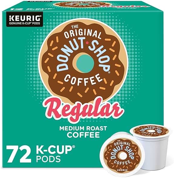 The Original Donut Shop Regular Keurig Single-Serve K-Cup Pods, Medium Roast Coffee, 72 Count - Product Image