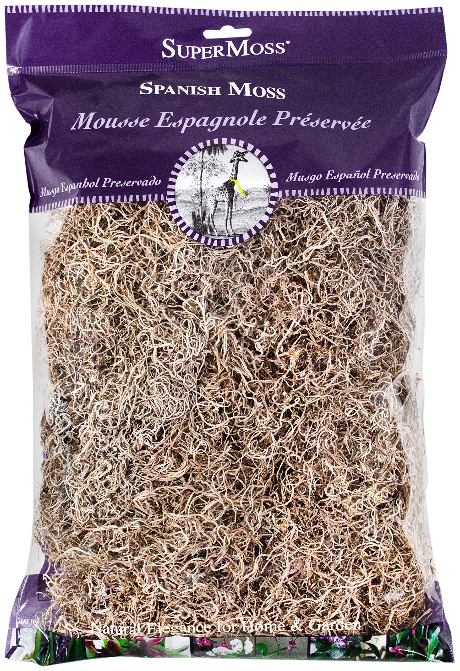 SuperMoss (26911) Spanish Moss Dried, Natural, 8 Ounces - Product Image