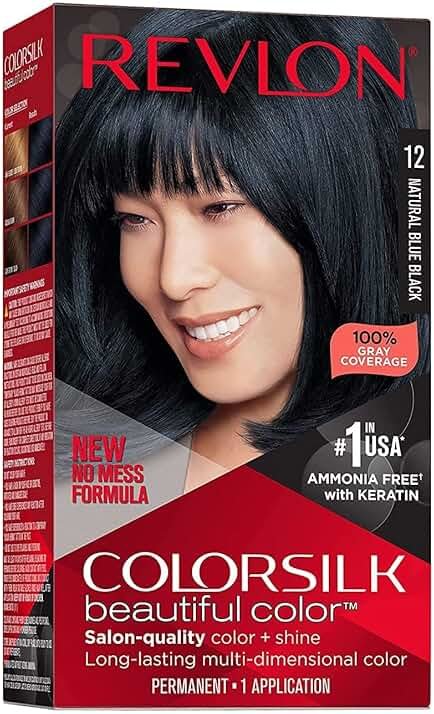 Revlon Colorsilk Beautiful Color, Natural Blue Black [12] 1 ea (Pack of 6) - Product Image