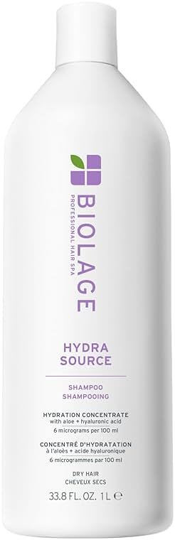 Biolage Hydra Source Shampoo - Softens, Moisturizes & Adds Shine, For Dry Hair, Infused with Micro-Filtered Aloe Vera & Fermented Hyaluronic Acid, Vegan & Paraben-Free - Product Image