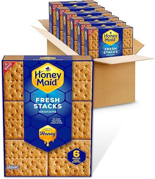 Honey Maid Fresh Stacks Graham Crackers, Bulk Travel Snacks, 6 Boxes (36 Multi Snack Packs) - Product Image