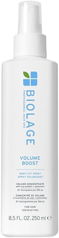 Biolage Volume Boost Volumizing Spray - Adds Bounce, Movement & Fullness, Root Lift Spray for Fine Hair, Soy Protein & Polymers, Paraben-Free & Vegan, 8.4 Fl Oz - Product Image