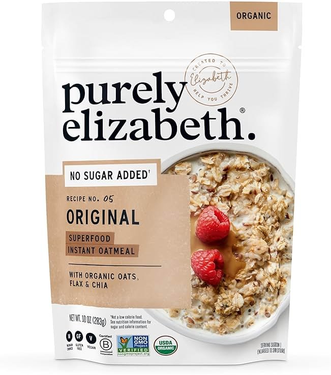 Purely Elizabeth, Oatmeal Ancient Grain Original Organic, 10 Ounce - Product Image