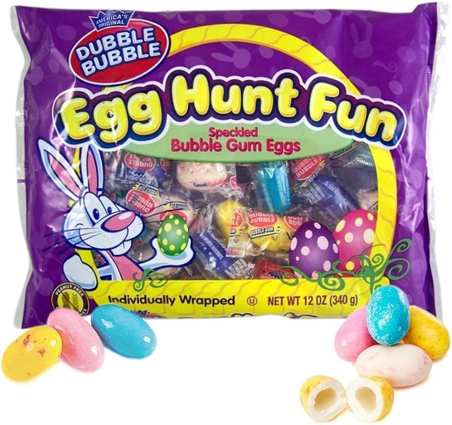 Dubble Bubble Egg Hunt Fun Speckled Bubble Gum Eggs - Product Image