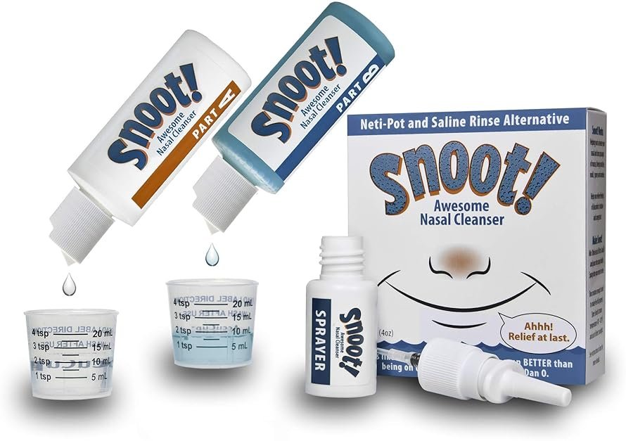 Snoot! Spray Nasal Irrigation Kit Strong Formula - Drug-Free Nasal Cleaner - Nasal Rinse Kit - 4 oz Total - Product Image