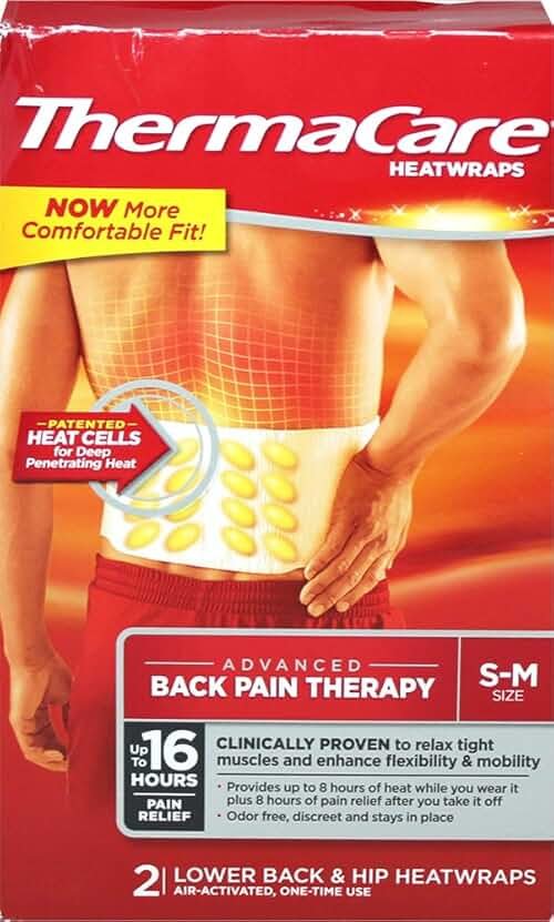 ThermaCare Therapeutic Heat Back Wraps Small/Medium - Product Image