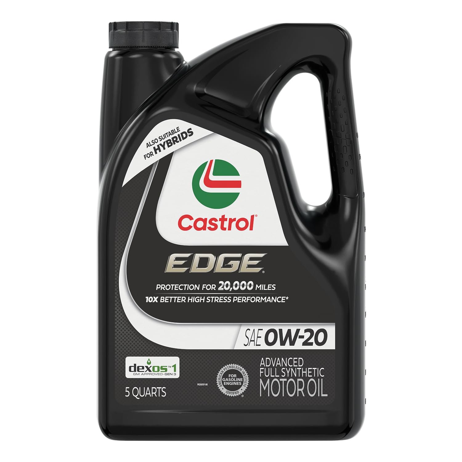 Castrol EDGE 0W-20 Advanced Full Synthetic Motor Oil, 5 Quarts - Product Image