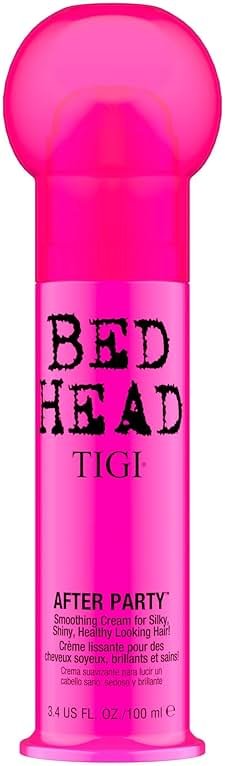 TIGI Bed Head After Party Super Smoothing Cream – Anti Frizz Hair Styling Product, Humidity Protection for Frizzy, Dull, or Coarse Hair, 3.4 fl oz, 2 Pack - Product Image