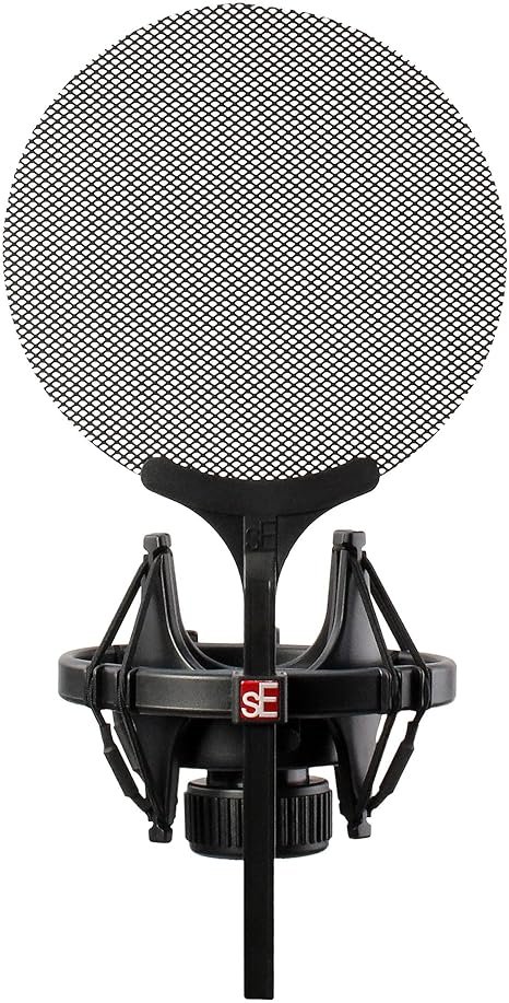 sE Electronics Isolation Pack with Integrated Metal Microphone Pop Filter & Microphone Shock Mount - Compatible with sE X1 Series or sE2200 Series Mics - Product Image
