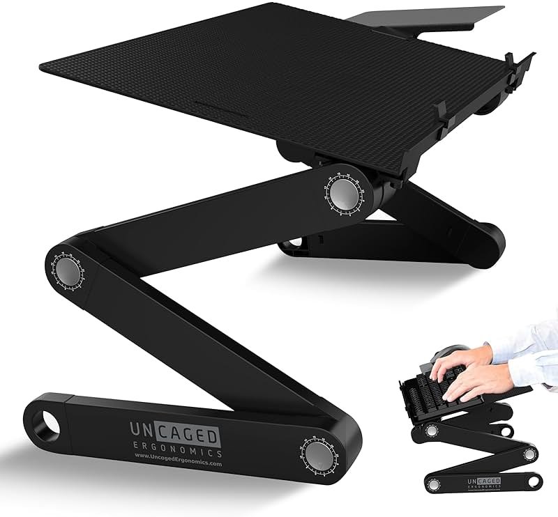 Uncaged Ergonomics WorkEZ Adjustable Computer Keyboard Stand for Desk, Keyboard & Mouse Riser, Ergonomic Portable Stand for Desktop, Computer Keypad Riser for Desk | Ergonomic Portable Stand, for Desktop, for Desk, for Desk - Product Image