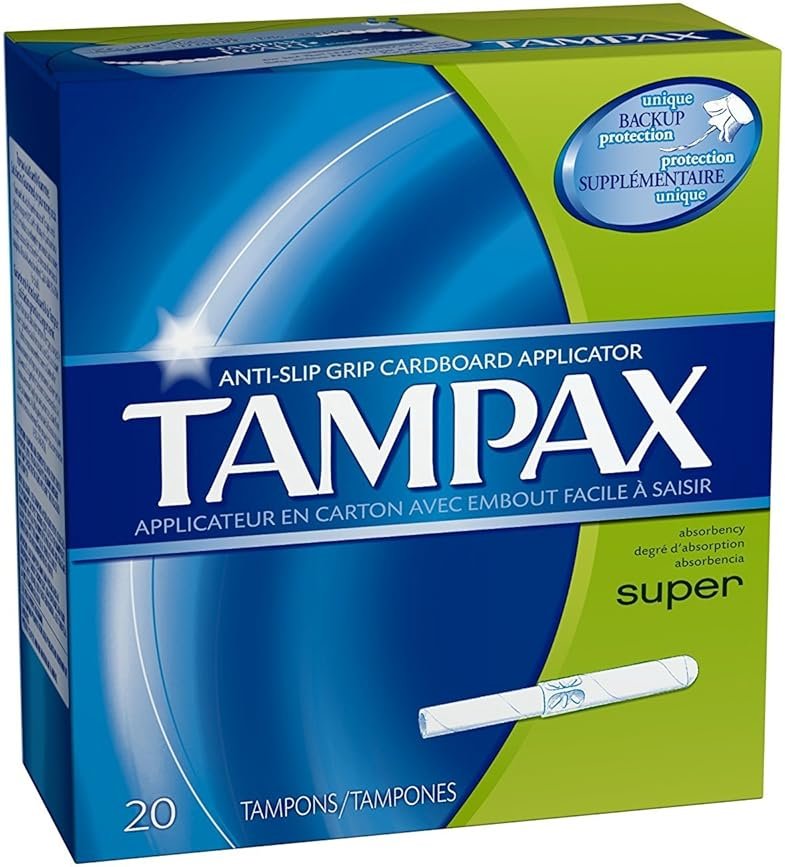 Tampax Super Absorbency Tampons with Flushable Applicator 20 ct - Product Image