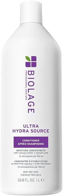 Biolage Ultra Hydra Source Conditioner - Intensely Condition, For Very Dry, Thick, Coarse Hair, Infused with Micro-dosed with Cupuaçu Butter & Salicylic Acid - Product Image