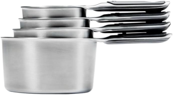 OXO Good Grips 4 Piece Stainless Steel Measuring Cups with Magnetic Snaps - Product Image