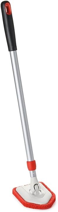 OXO Good Grips Extendable Shower, Tub and Tile Scrubber – 42 in, Versatile Cleaning Supplies, Non-Scratch Shower Cleaner with Adjustable Handle - Product Image