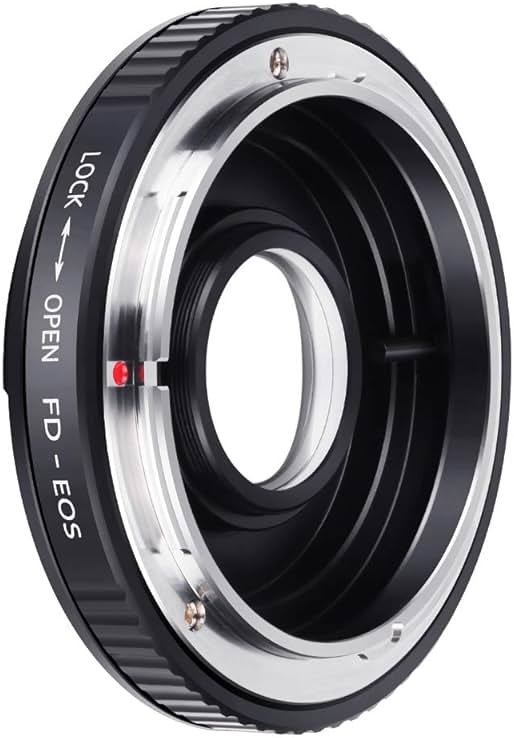 K&F Concept Pro Lens Mount Adapter Compatible for Canon FD FL 35mm SLR Lens to Canon EOS (EF, EF-S) Camera, Compatible with Canon 1D, 1DS, Mark II, III, IV, Digital Rebel T5i, T4i, T3i, T3 - Product Image