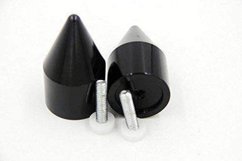 HTTMT MT220-006- Spike Bar Ends Compatible with Yzfr6 2006-2012 Yzfr1 1998-2012 Fjr-1300 2003-2010 Bk - Product Image
