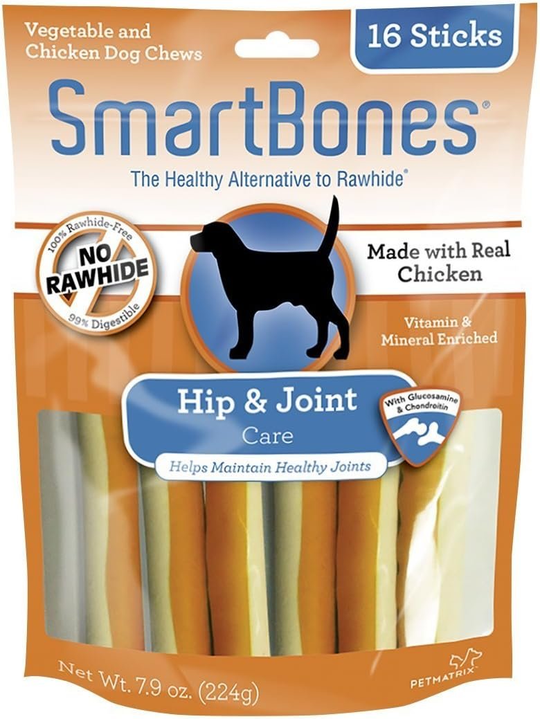 SmartBones Hip And Joint Care Sticks, Rawhide-Free Chews For Dogs, With Glucosamine And Chondroitin, 16 Count - Product Image