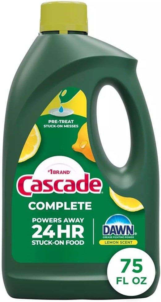 Cascade Complete Dishwasher Detergent Liquid Gel, Dish Detergent, Dishwasher Soap, Citrus, 75oz - Product Image