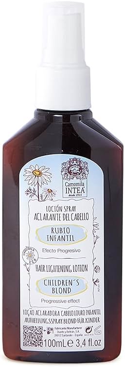 Camomila Intea Hair Lightener For Kids– Premium Sun Lightening Spray for Hair – Chamomile Hair Lightener Spray for Naturally Lighten Hair – No Bleach/Ammonia – Child-Friendly Formula - 3.4 Oz - Product Image
