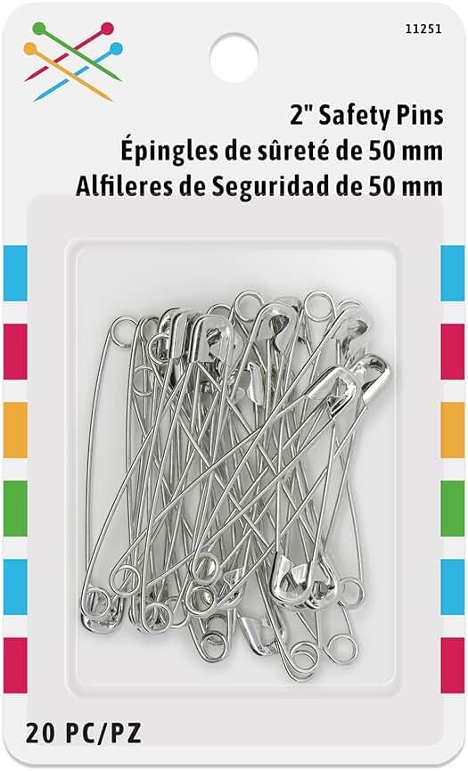 Prym Large 20 PC Safety Pins, L, Zinc Count - Product Image