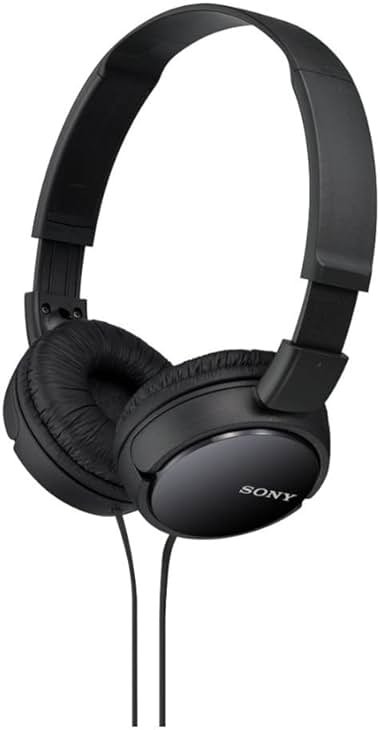 Sony ZX Series Wired On-Ear Headphones, Black MDR-ZX110 - Product Image
