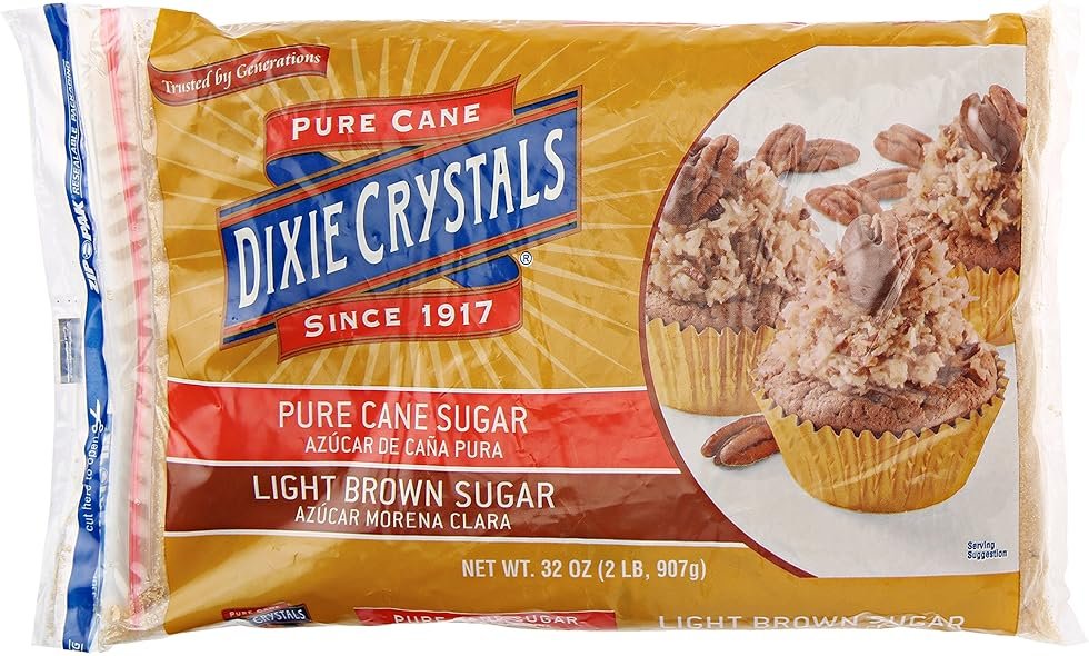 Imperial Sugar Dixie Crystals Light Brown Sugar, 2 lb - Product Image