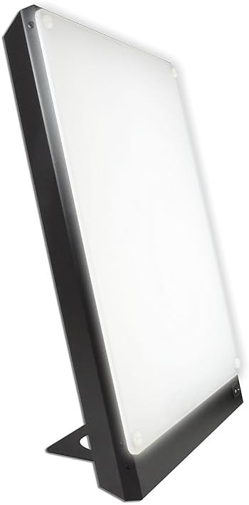 Northern Light Technologies Boxelite - 10000 Lux Light Therapy Lamp - Full Spectrum Lightbox Therapy Light for Natural Mood and Energy Enhancement, Sunlight Desk Lamp, Black - Product Image