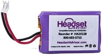 Compatible Plantronics Battery Replacement for CS540 and C054 Wireless Headsets - Product Image