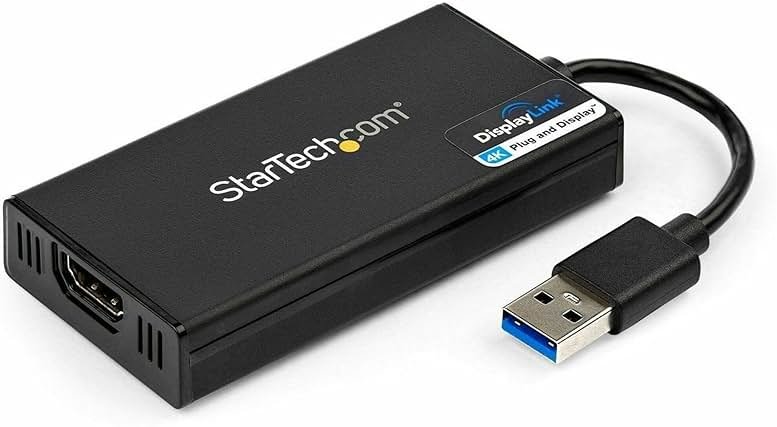 StarTech USB 3.0 to HDMI Adapter, 4K 30Hz UHD, USB to HDMI Display Adapter, External Adapter for Mac & Windows, TAA - Product Image