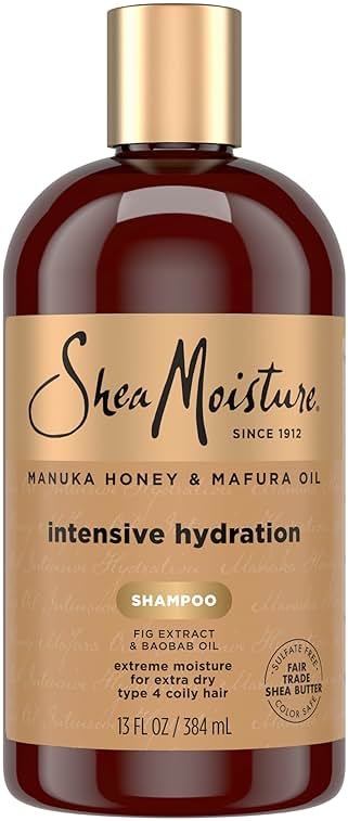Shea Moisture Intensive Hydration Shampoo Manuka Honey and Mafura Oil for Dry, Damaged Hair Sulfate-Free 13 oz - Product Image