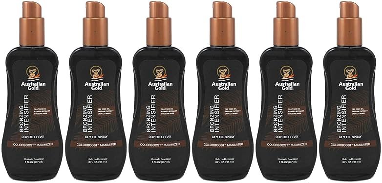 Australian Gold Intensifier Bronzing Dry Oil Spray 8 Ounce (235ml) (Pack of 6) - Product Image