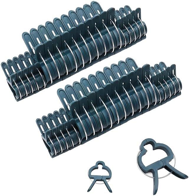 Sago Brothers 40 PCS Plant Clips Garden Clips for Tomato Cage, Tomatoes Clips Plant Support Clips for Bamboo Stakes, Climbing Plants, Vines, Gentle Plant & Flower Trellis Clips for Plant Stalks, Stems - Product Image