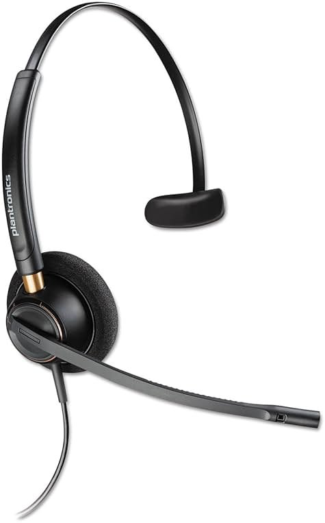 PLNHW510 - Plantronics Over-the-Head Monaural Corded Headset - Product Image