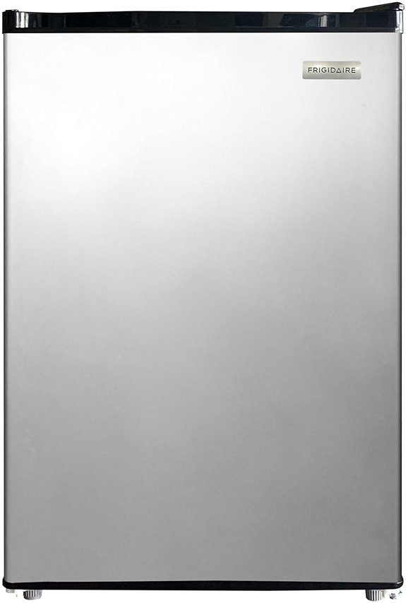 Frigidaire Compact Fridge, 4.5 Cubic Feet, Stainless Steel - Product Image