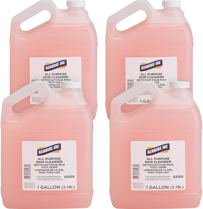 Genuine Joe 02105CT Hand Soap Lotion Dispenser Refill 1Gal 4/CT Pink - Product Image