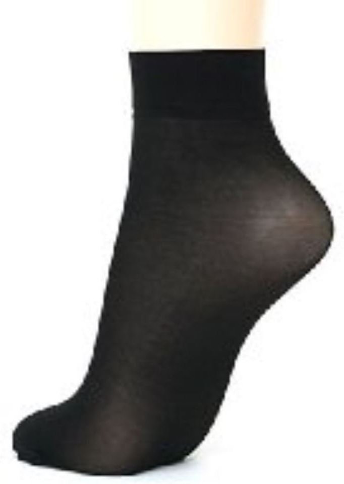 TRY ON Disposable SOCKS PEDS FOOTIES DISPOSABLE NYLON SLIP ON SOCKS FOR GUEST WOMENS MENS BLACK NUDE COLOR - Product Image