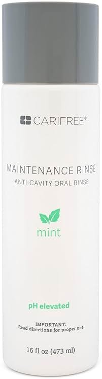 CariFree Maintenance Rinse, Mint Flavored, Anti-Cavity Fluoride Mouthwash, Dentist Recommended, Prevents Oral Decay, Freshens Breath, Alcohol-Free, Neutralizes pH (Previously CTx3) - Product Image