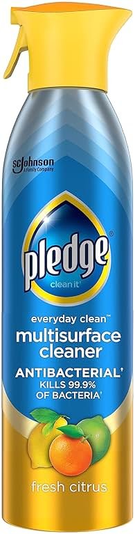Pledge Antibacterial Multisurface Cleaner Spray, Fresh Citrus Scent, 9.7oz - Product Image