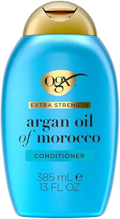 OGX Extra Strength Hydrate & Repair + Argan Oil of Morocco Conditioner for Dry, Damaged Hair, Cold-Pressed Argan Oil to Moisturize Hair, Paraben-Free, Sulfate-Free Surfactants, 13 Fl Oz - Product Image