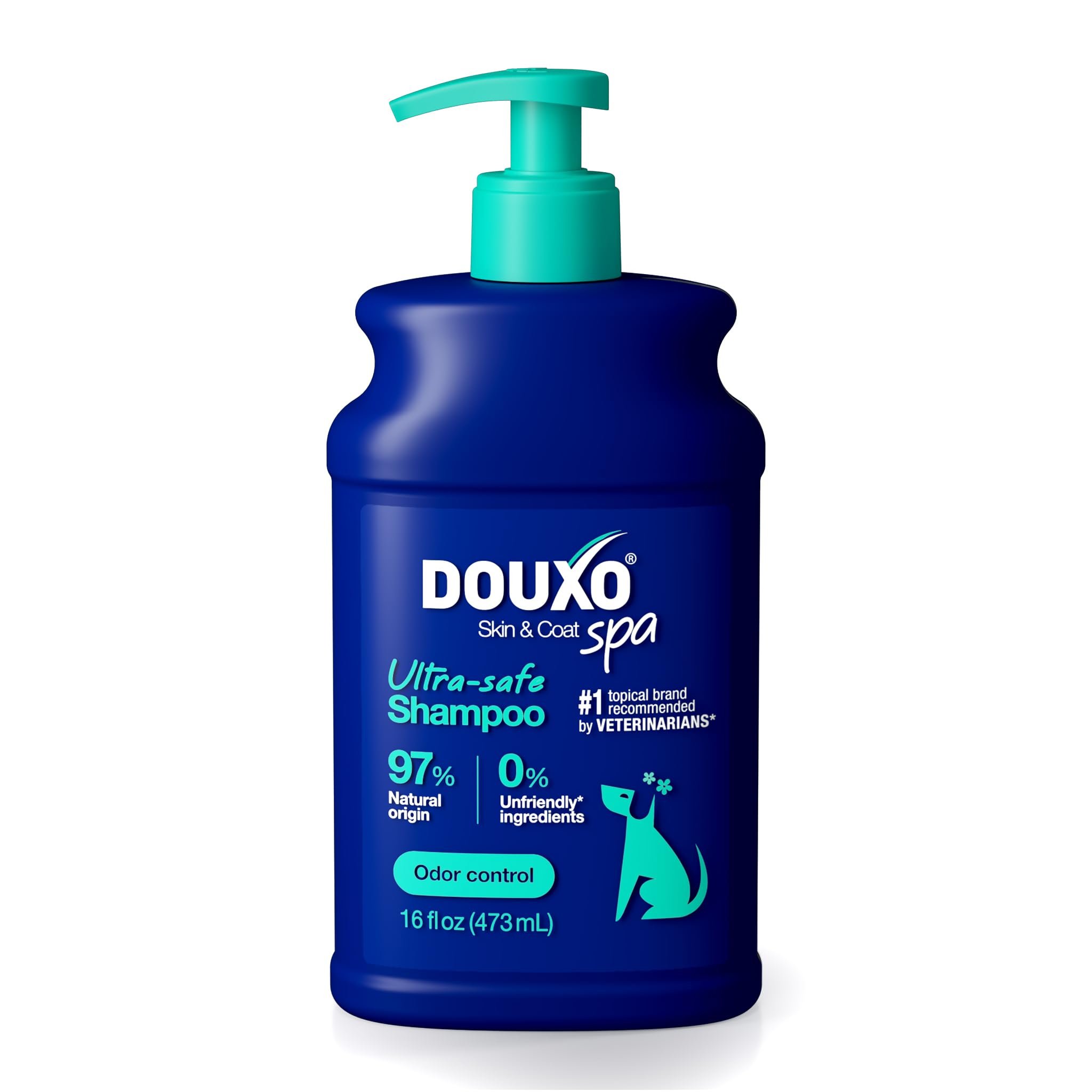 DOUXO SPA Dog Shampoo for Smelly Dogs, 16 fl oz, Hydrates the Skin, Removes Bad Odor, Leaves the Coat Soft and Smelling Great, Ultra-Safe Formula - Product Image