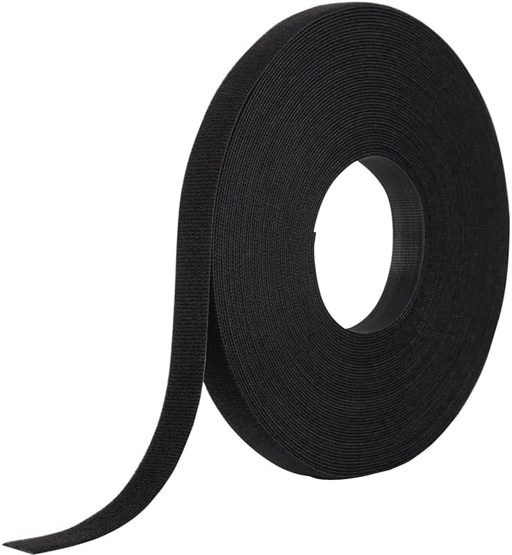 VELCRO Brand ONE_WRAP Tape ¾ " x 25 Yard Double Sided Self Gripping Roll, 189645, Black - Product Image