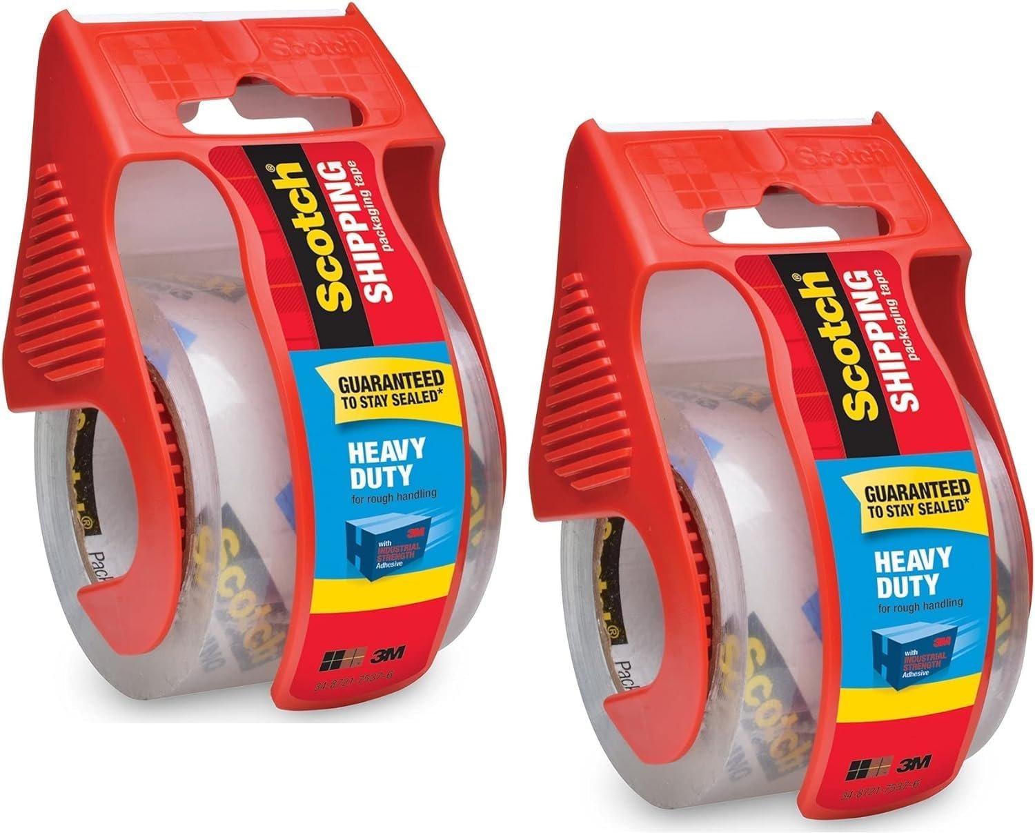 Scotch Heavy Duty Packaging Tape, 2 Inches x 800 Inches, Clear - 2 Count - Product Image