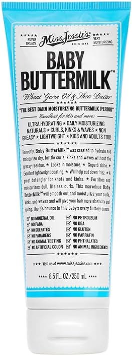 Miss Jessie's Baby Buttermilk 8.5 oz Cream: Unisex, Hydrating, Lightweight Moisturizer for Dry Skin - Product Image