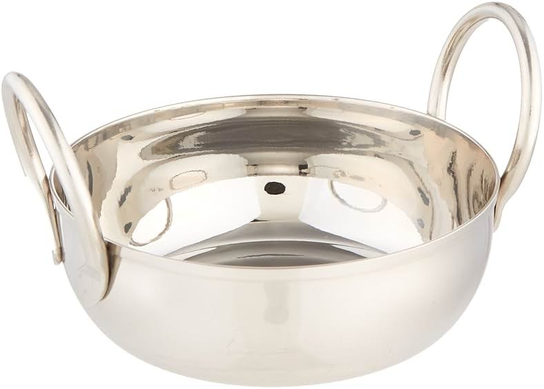 American Metalcraft BD35, Mini Cookware, 4.7 x 4.15 x 2.8 inches; 3.2 Ounces, Silver - Product Image