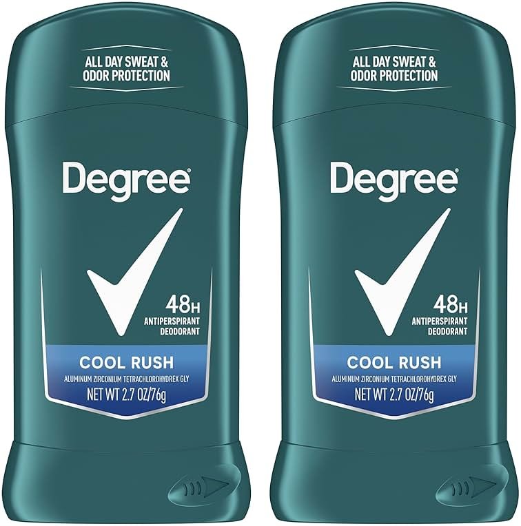 Degree Men Original Antiperspirant Deodorant Cool Rush Twin Pack 48-Hour Sweat & Odor Protection Antiperspirant For Men 2.7 oz - Product Image