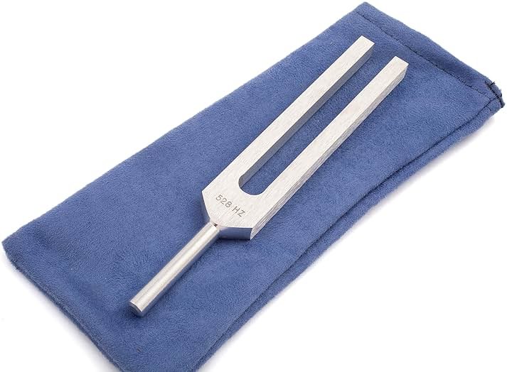 528 hz Tuning Fork for Healing - Precision-Machined Aluminum Alloy - Made in USA - Chakra Healing, Sound Therapy, Reiki, Yoga, Energy Balancing Tools - Tuning Fork Medical Grade. - Product Image